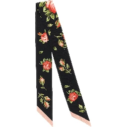 Black Silk Foulard