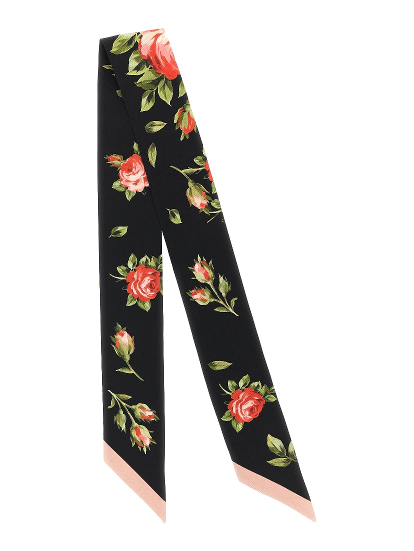 Black Silk Foulard