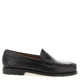 Brown Cowhide Slip-On Loafers