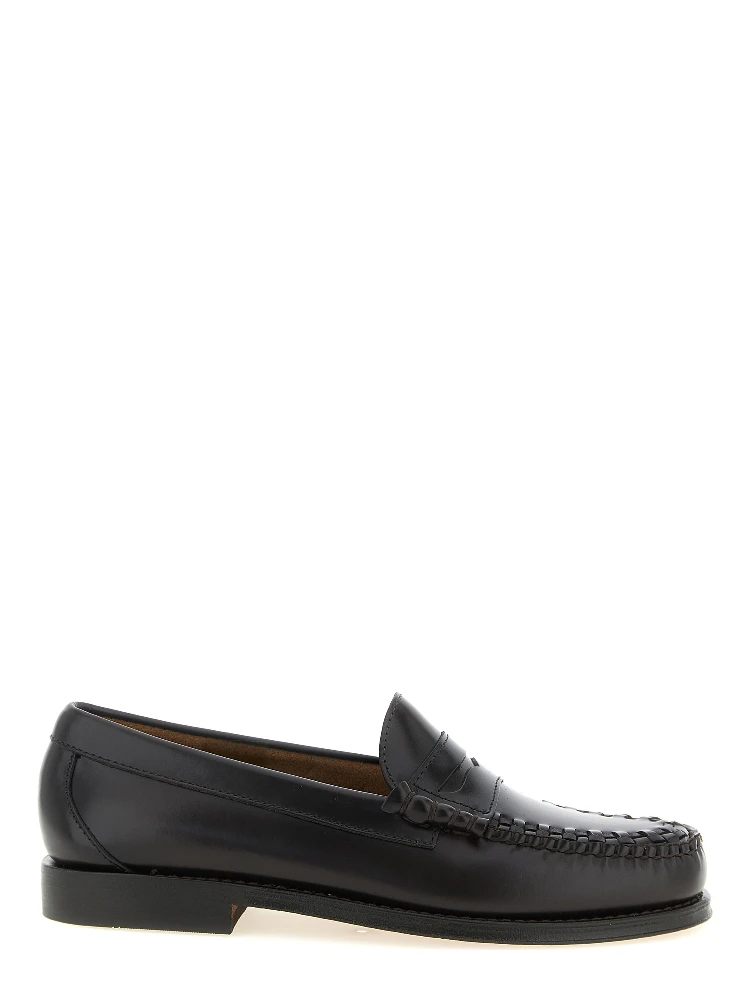 Brown Cowhide Slip-On Loafers