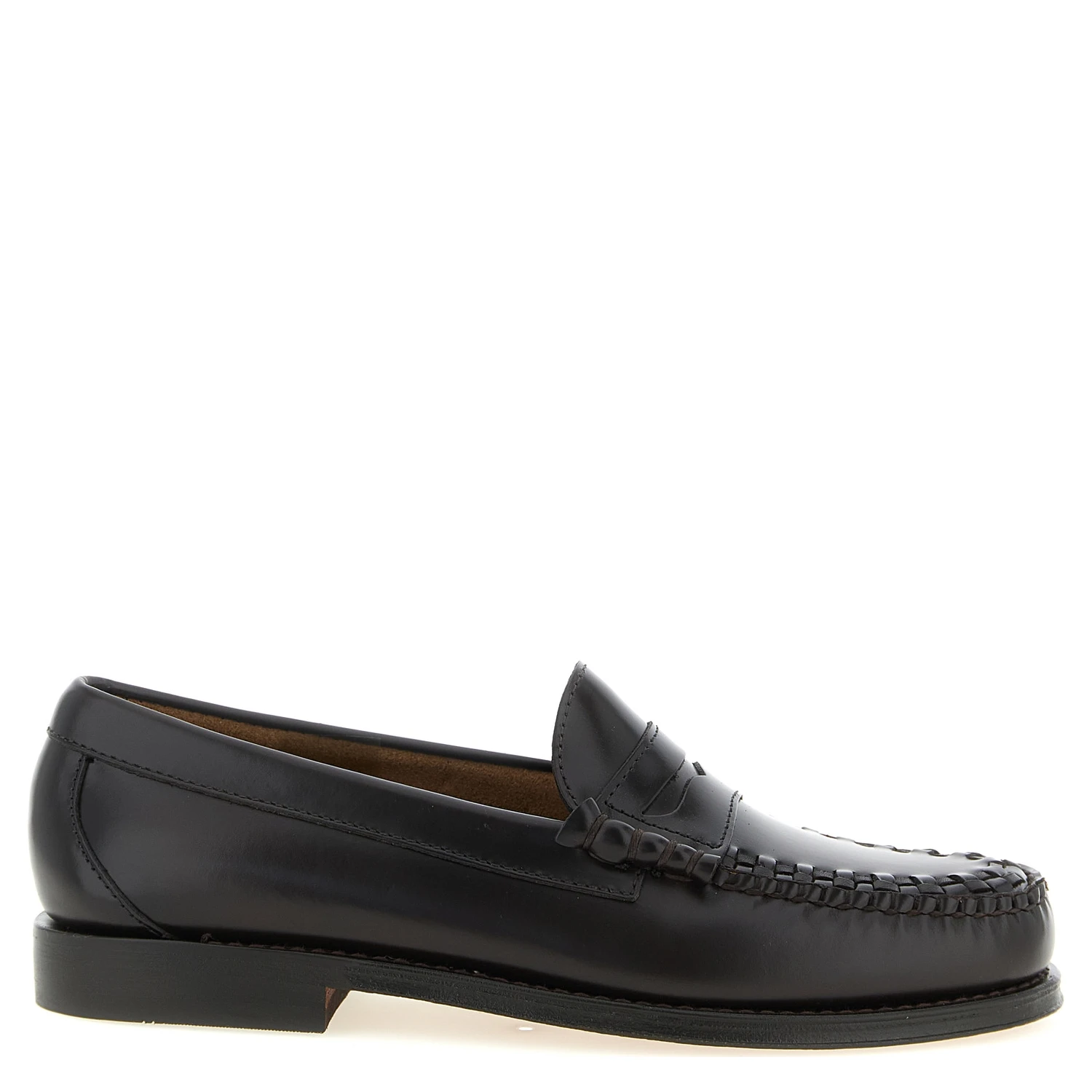 Brown Cowhide Slip-On Loafers