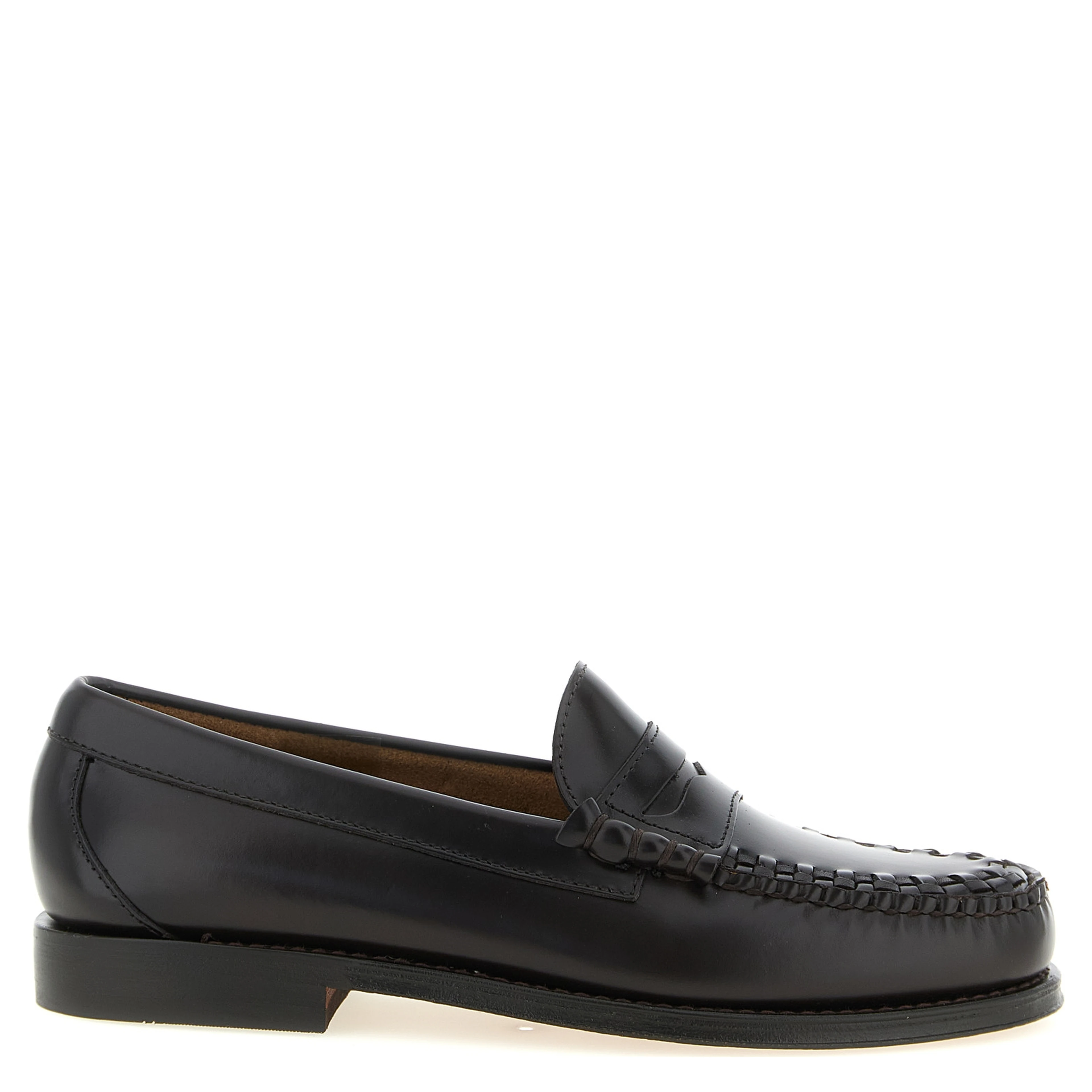 Brown Cowhide Slip-On Loafers