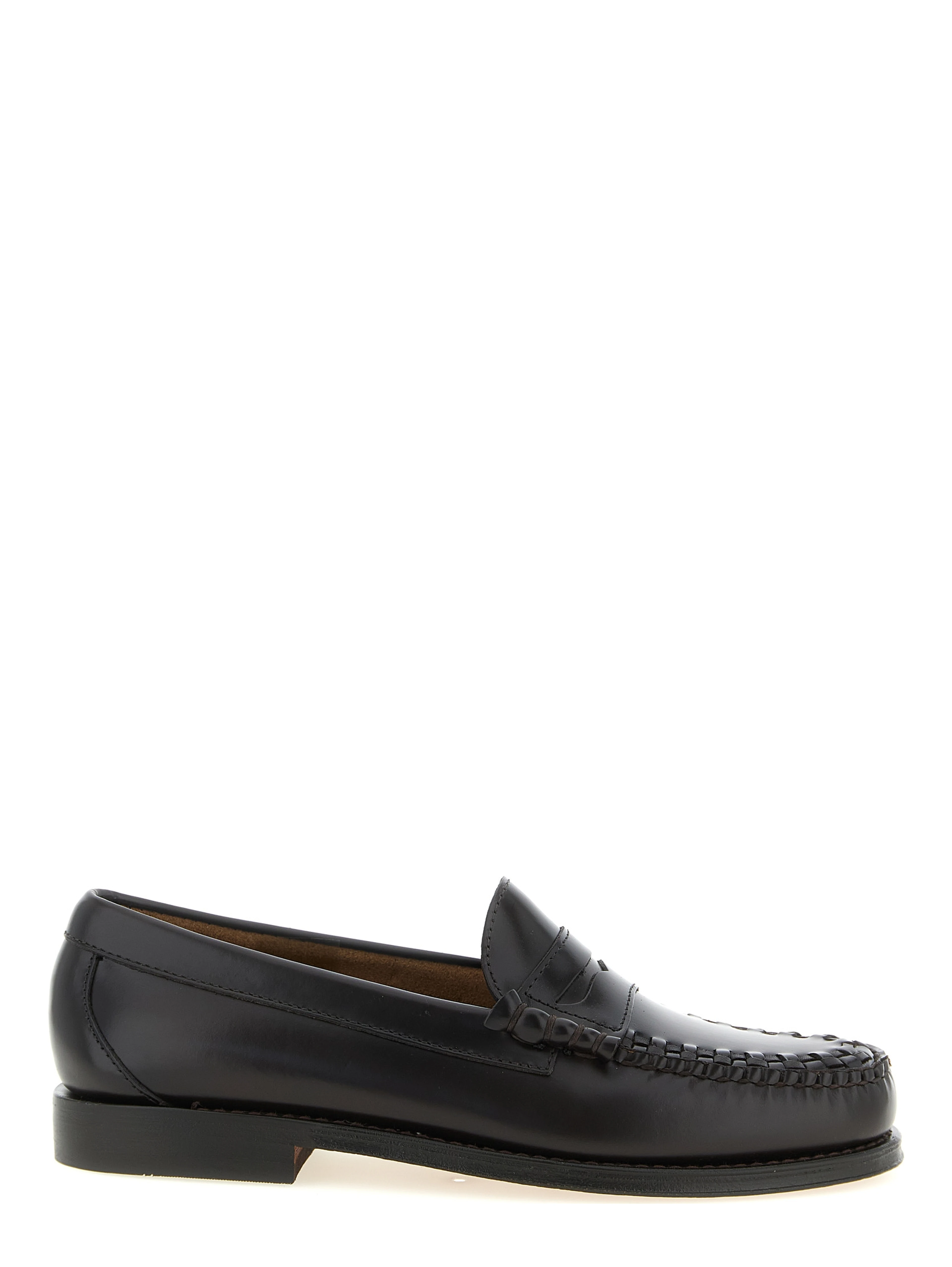 Brown Cowhide Slip-On Loafers