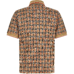 Beige Viscose Polo Shirt