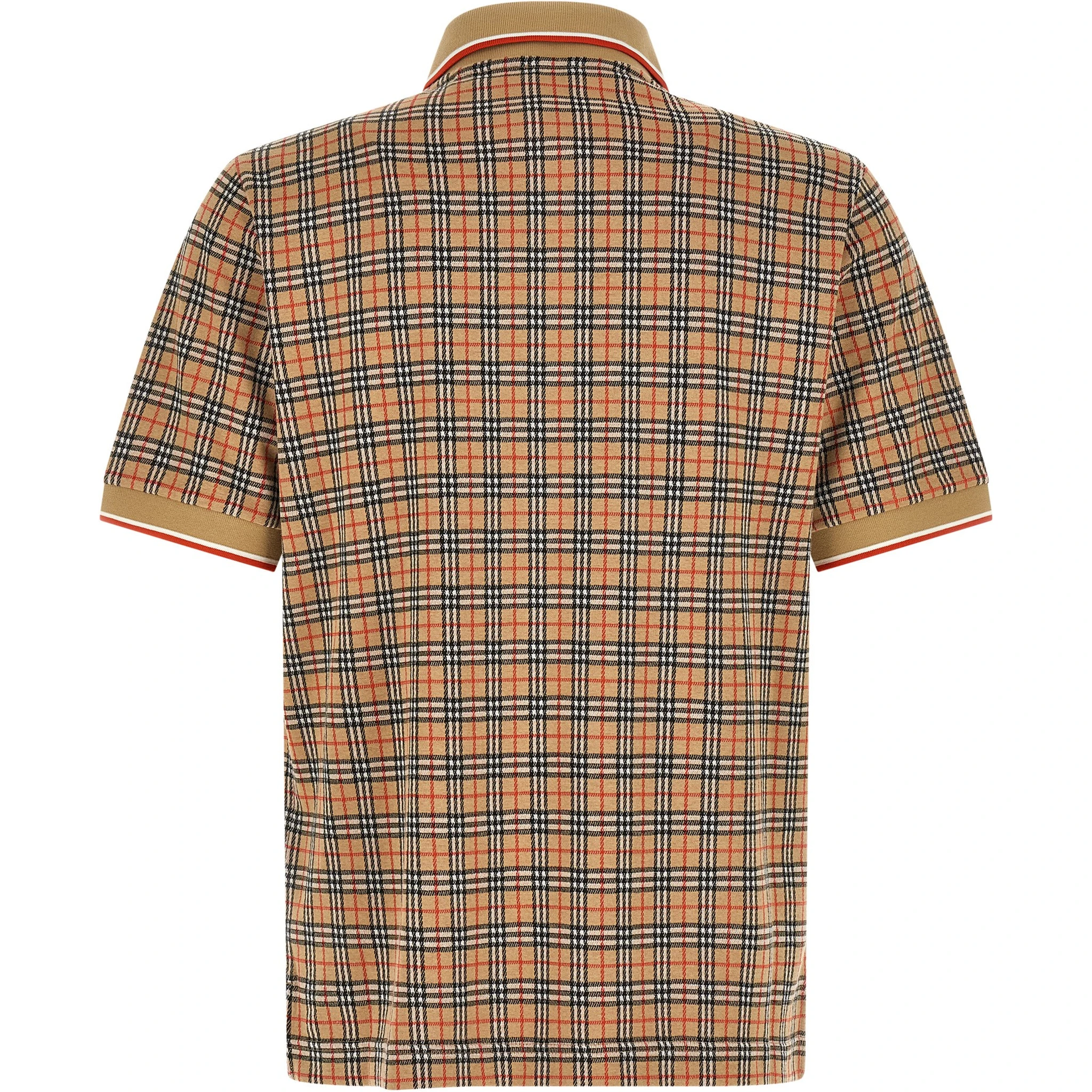 Beige Viscose Polo Shirt