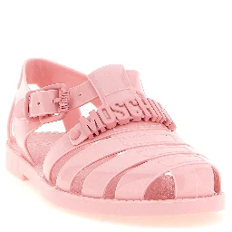 Multicolor Pvc Flat Sandals