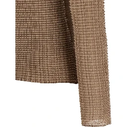 Beige Polyester Blouse