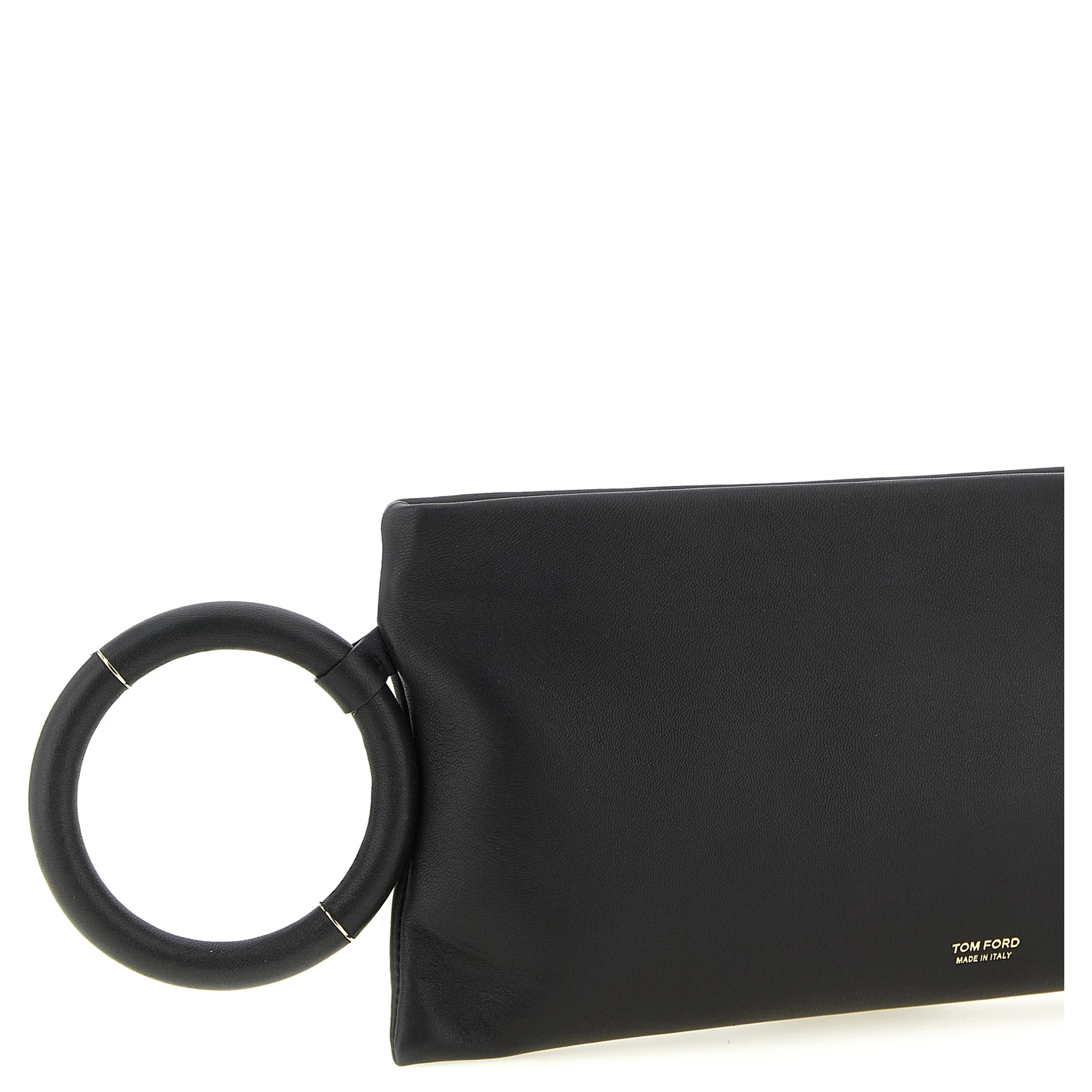 Black Lambskin Clutch Bag