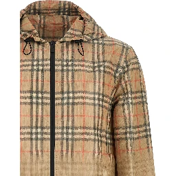 Beige Viscose Shell Jacket