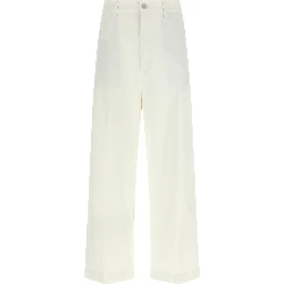 White Cotton Chino Pants