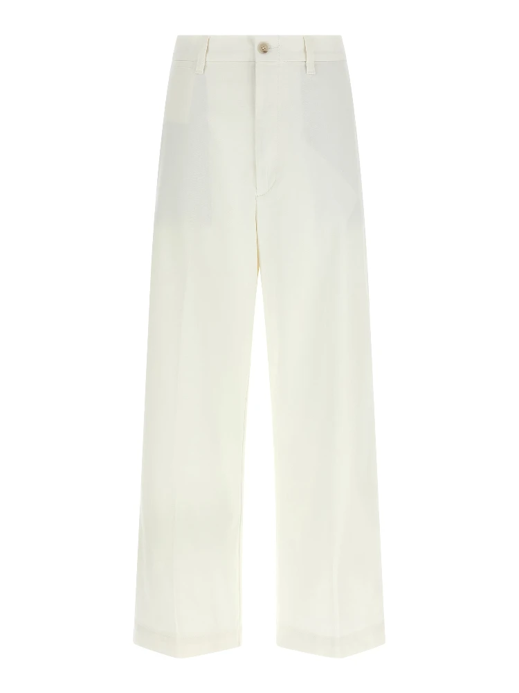 White Cotton Chino Pants