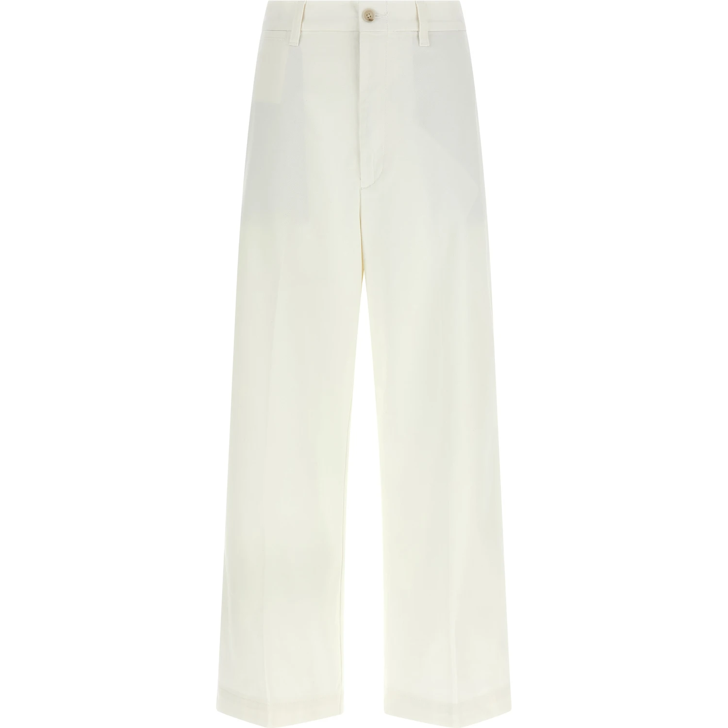 White Cotton Chino Pants