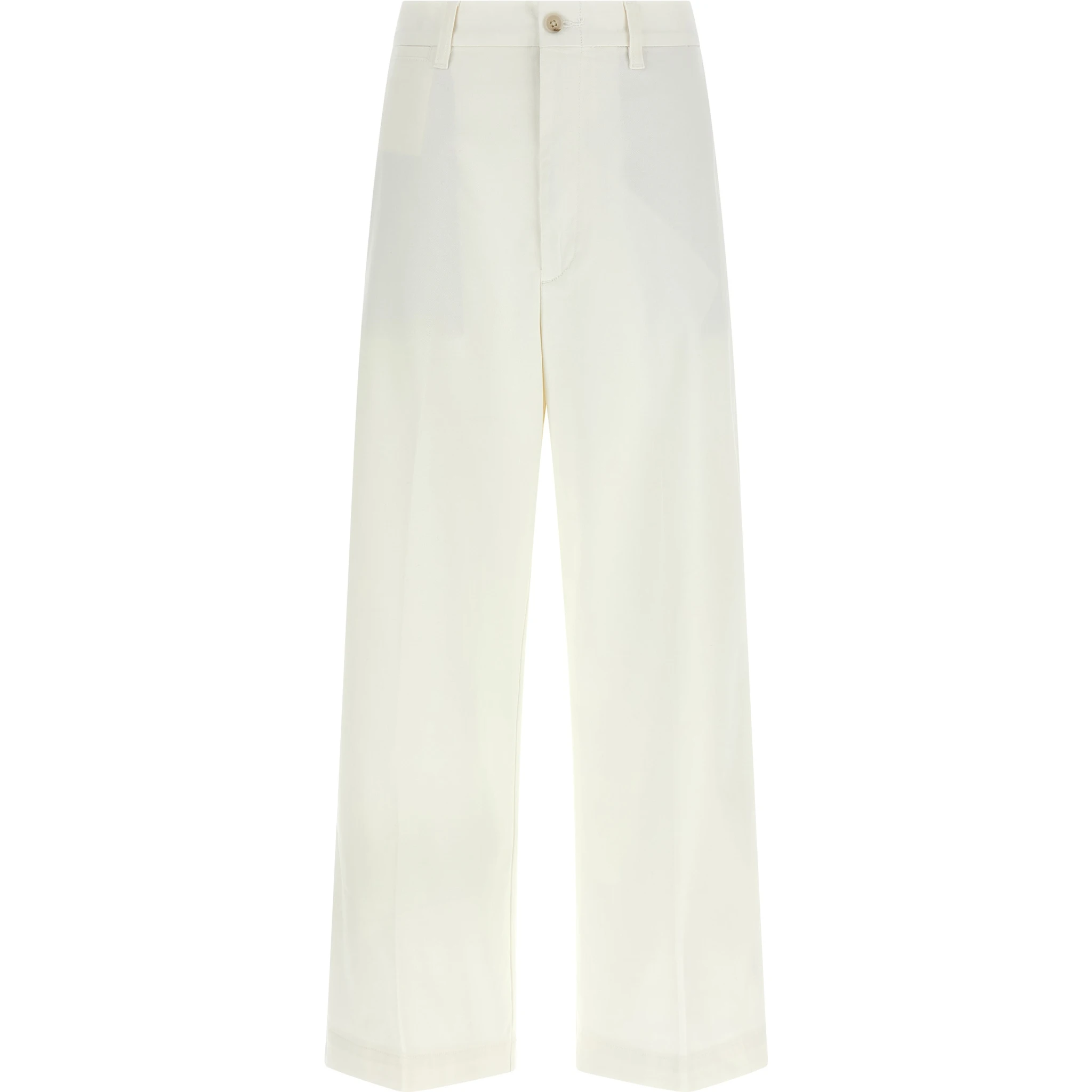 White Cotton Chino Pants