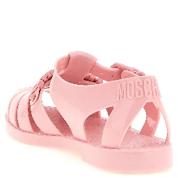Multicolor Pvc Flat Sandals
