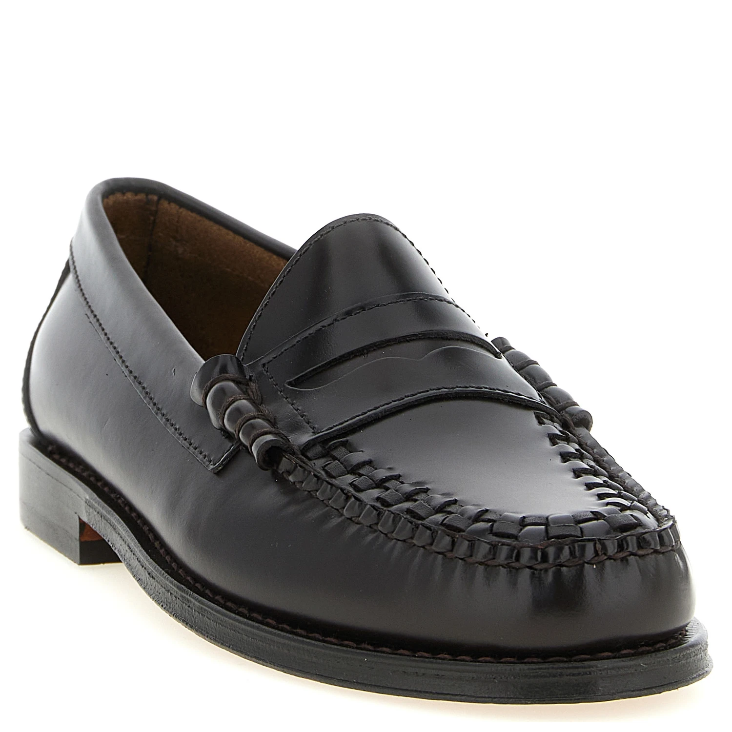 Brown Cowhide Slip-On Loafers