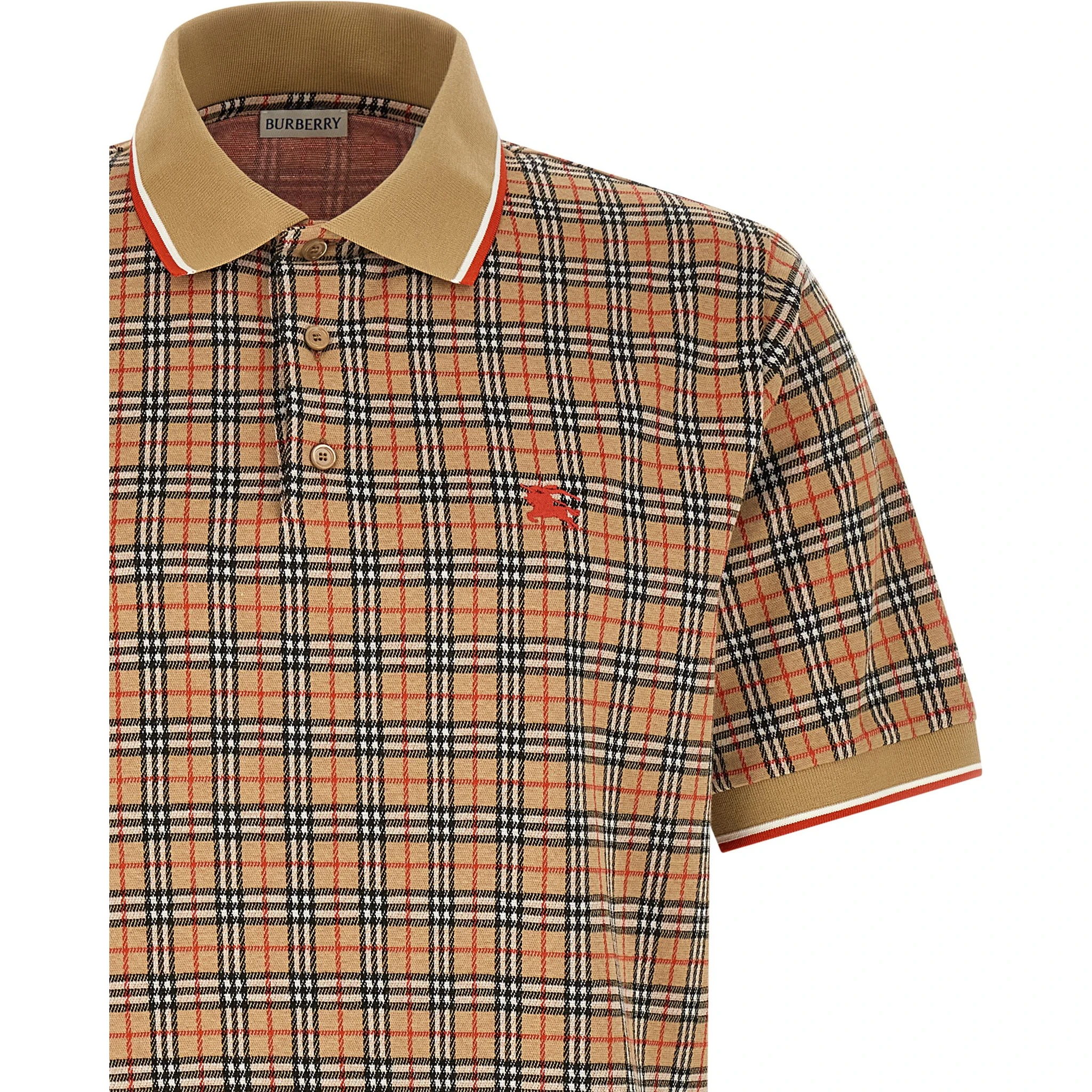 Beige Viscose Polo Shirt