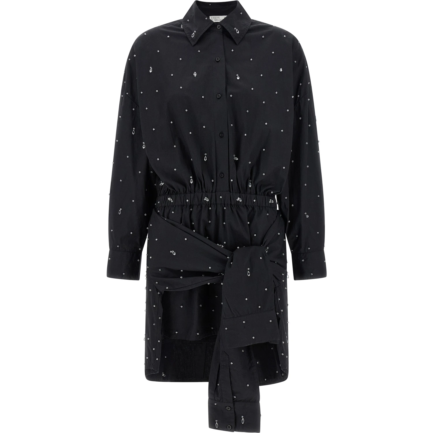 Black Cotton Short Dress