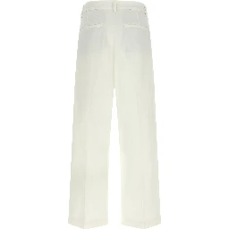 White Cotton Chino Pants