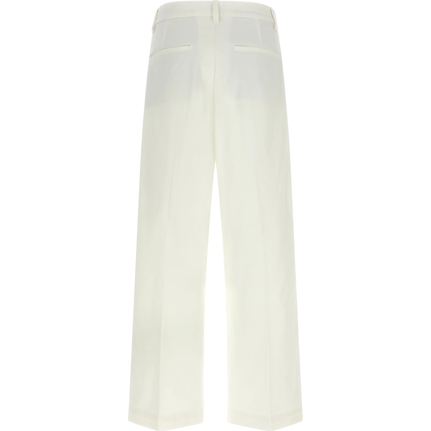 White Cotton Chino Pants