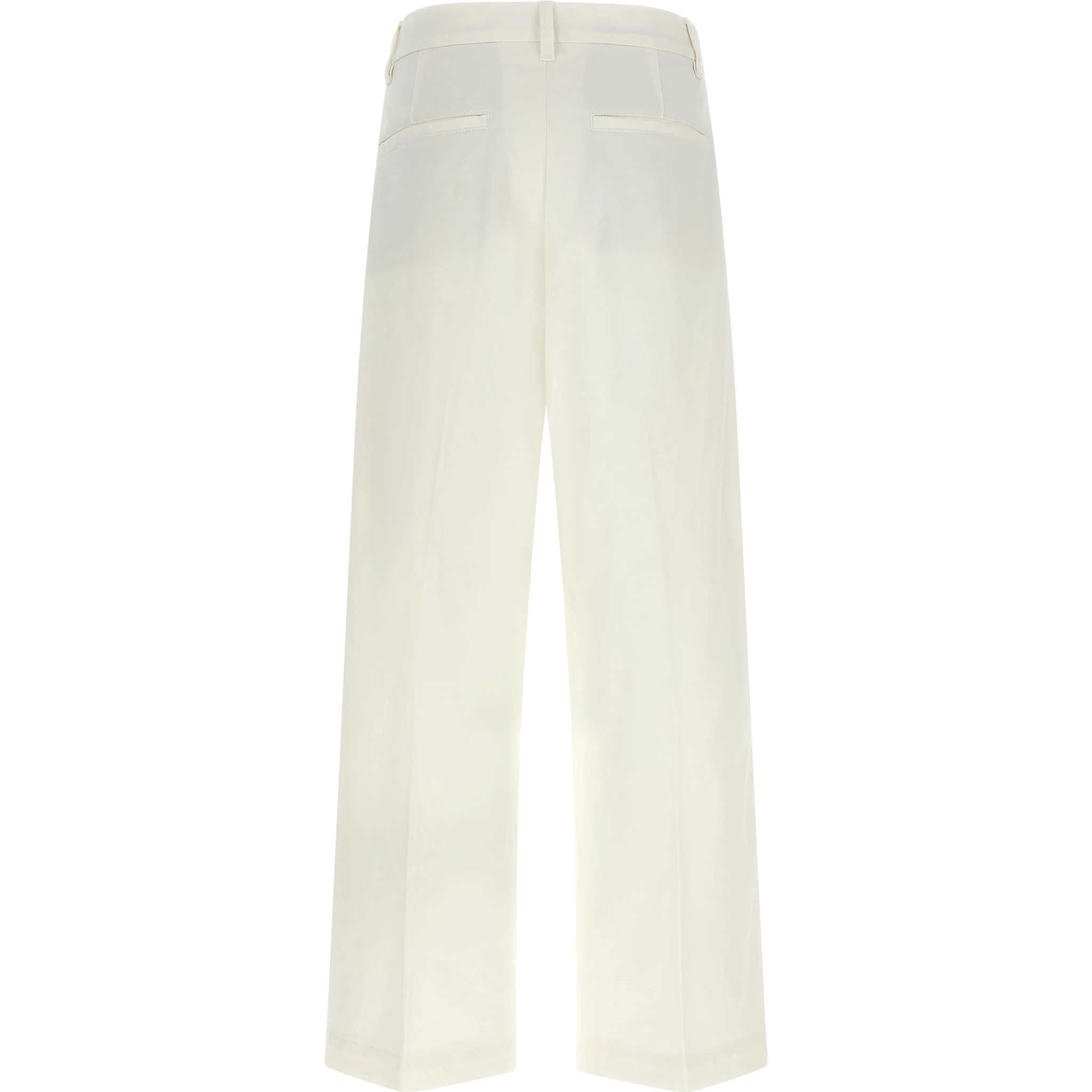 White Cotton Chino Pants