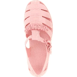 Multicolor Pvc Flat Sandals