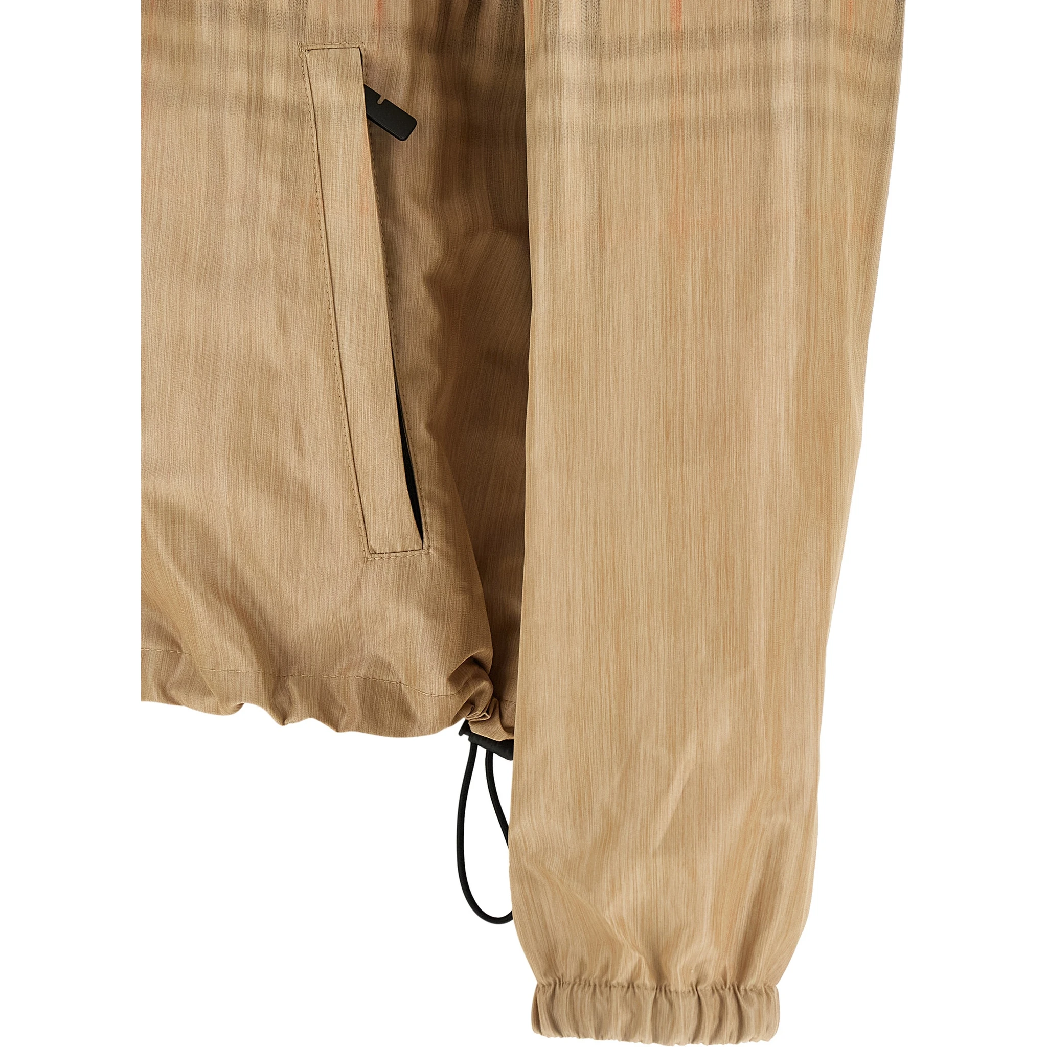 Beige Viscose Shell Jacket
