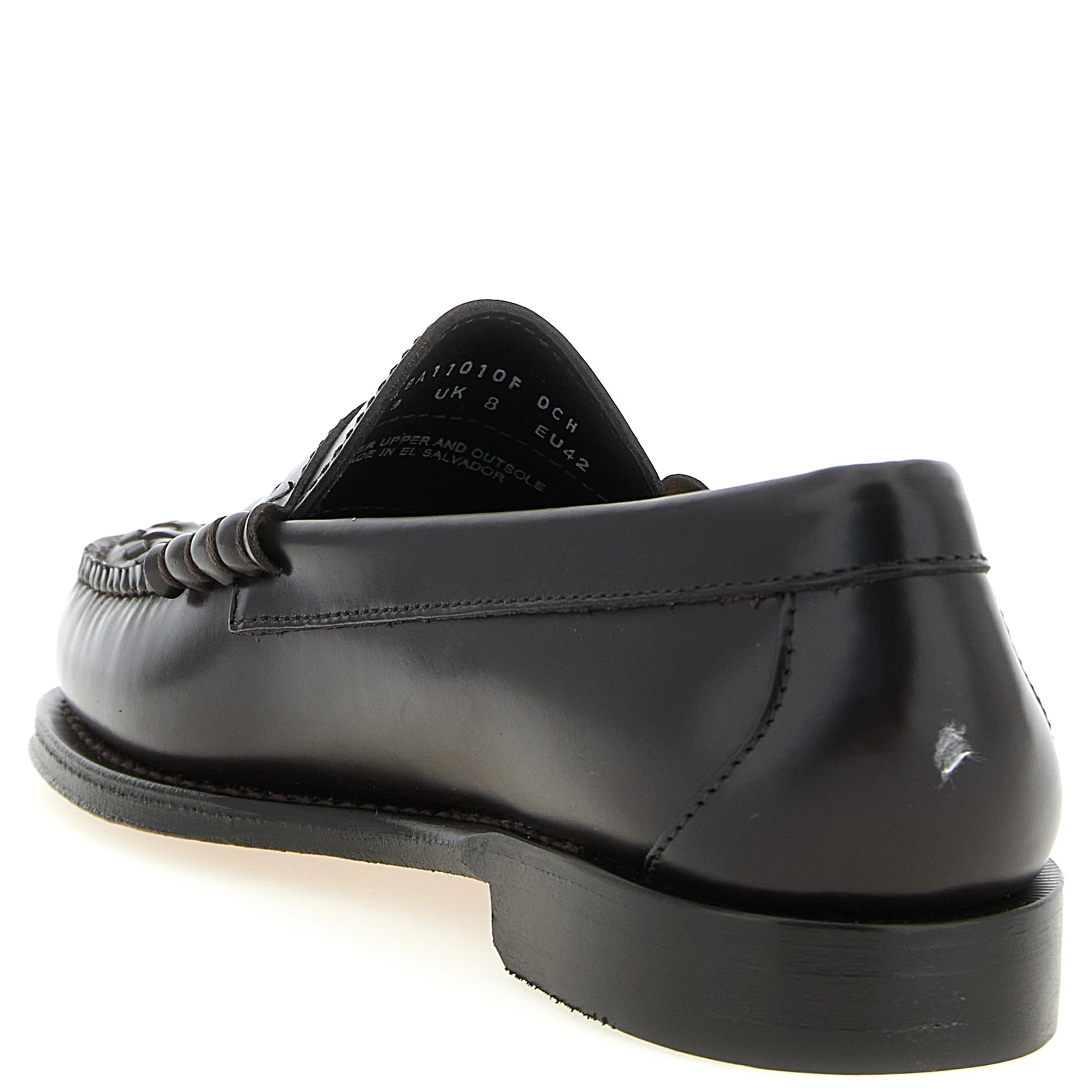 Brown Cowhide Slip-On Loafers