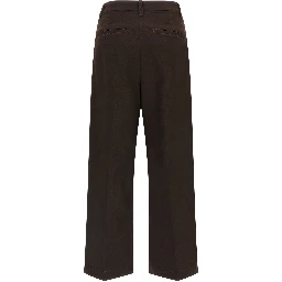 Brown Cotton Chino Pants