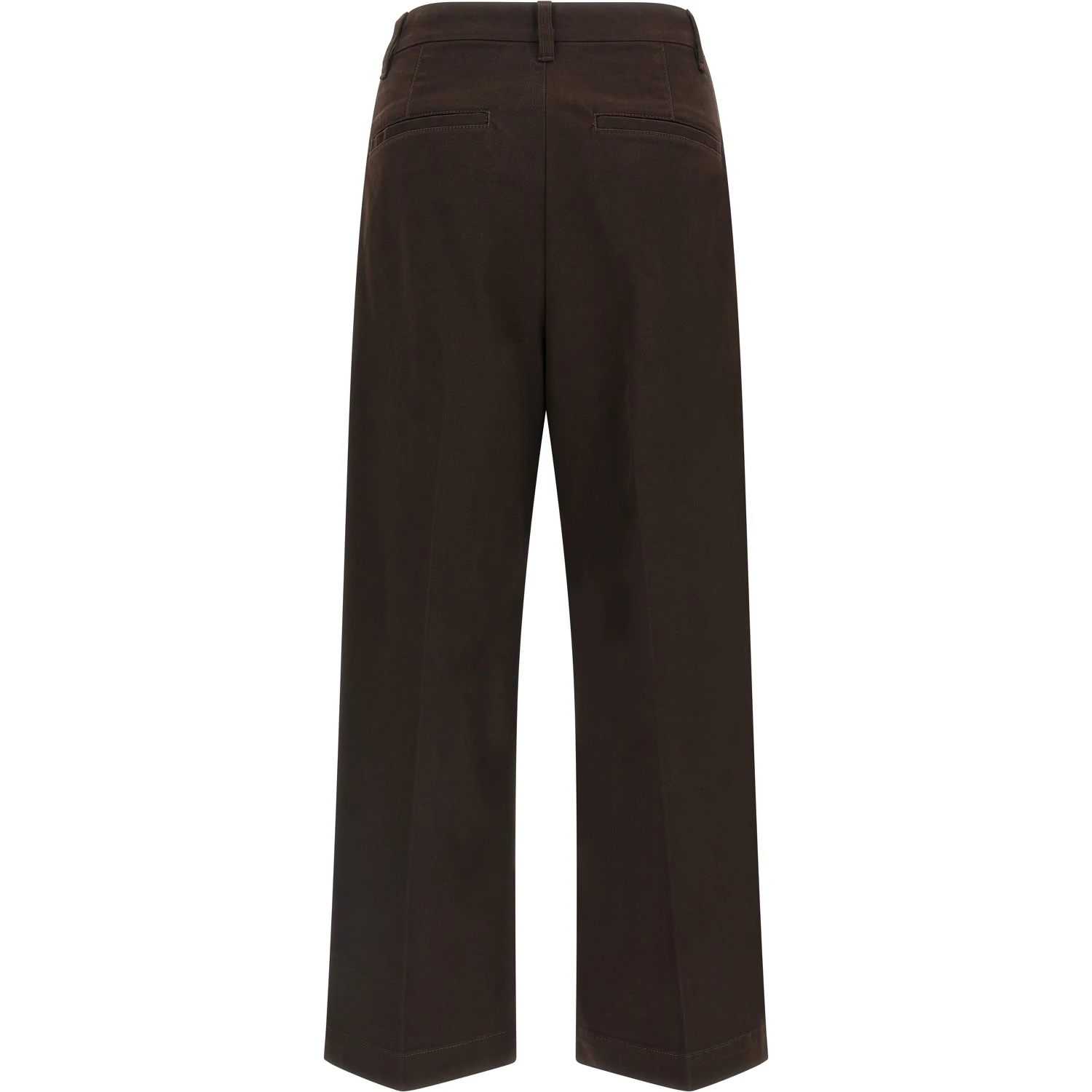 Brown Cotton Chino Pants