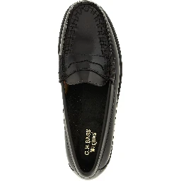 Brown Cowhide Slip-On Loafers