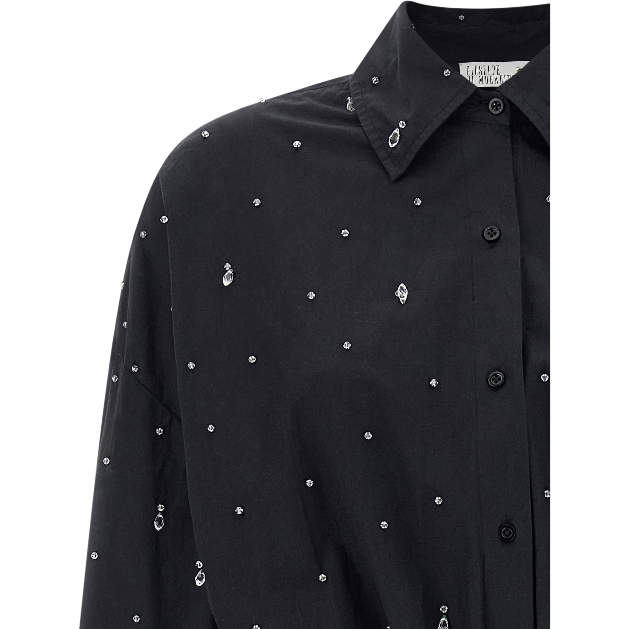 Black Cotton Short Dress