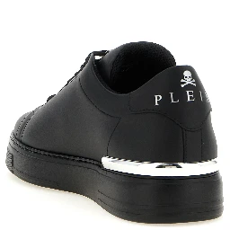 Black Calfskin Low Top Sneakers