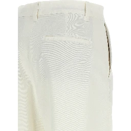 White Cotton Chino Pants
