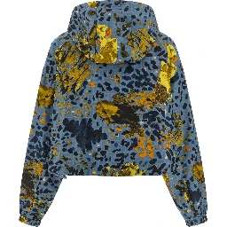 Blue Polyester Shell Jacket