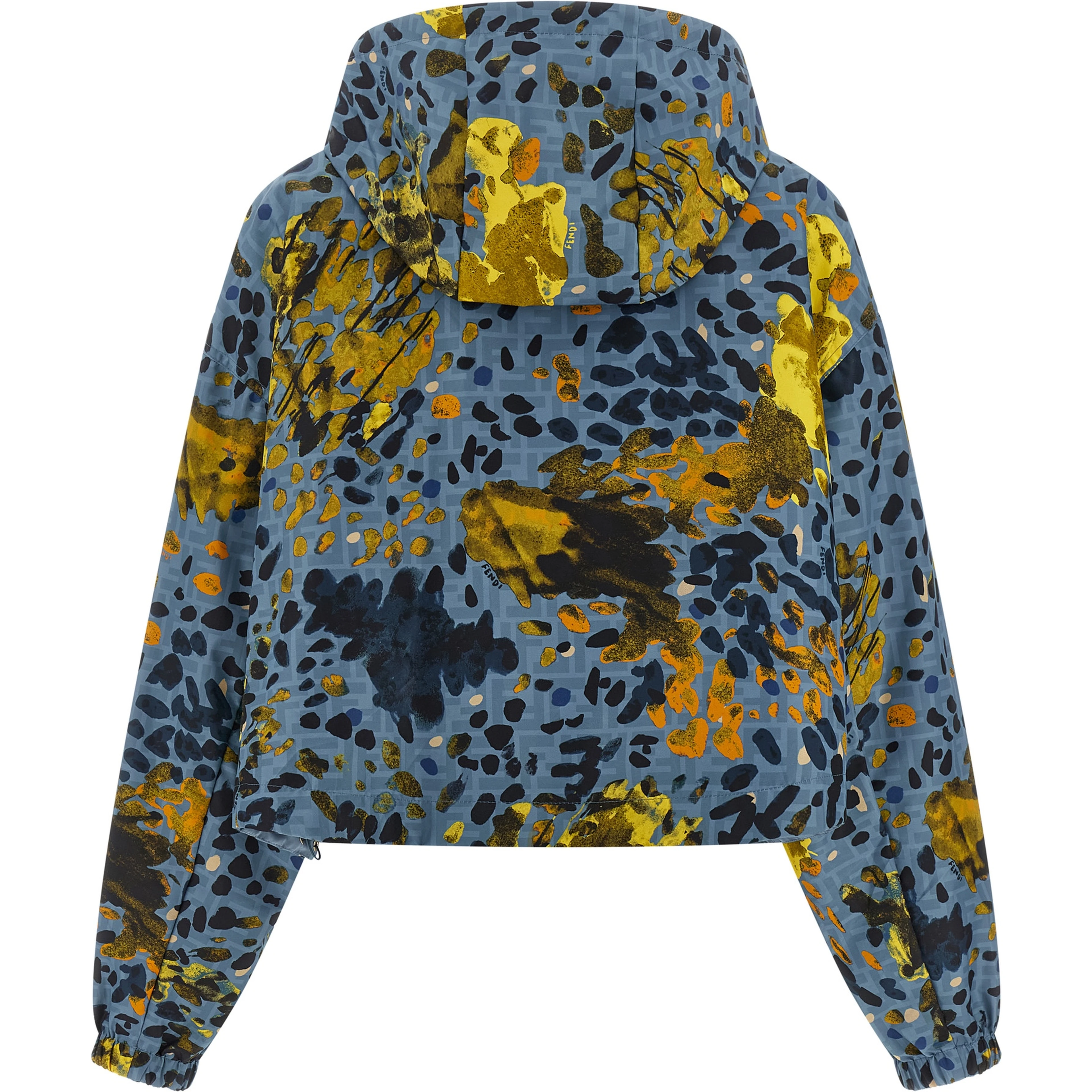 Blue Polyester Shell Jacket