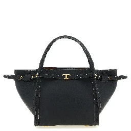 Black Calfskin Tote Bag