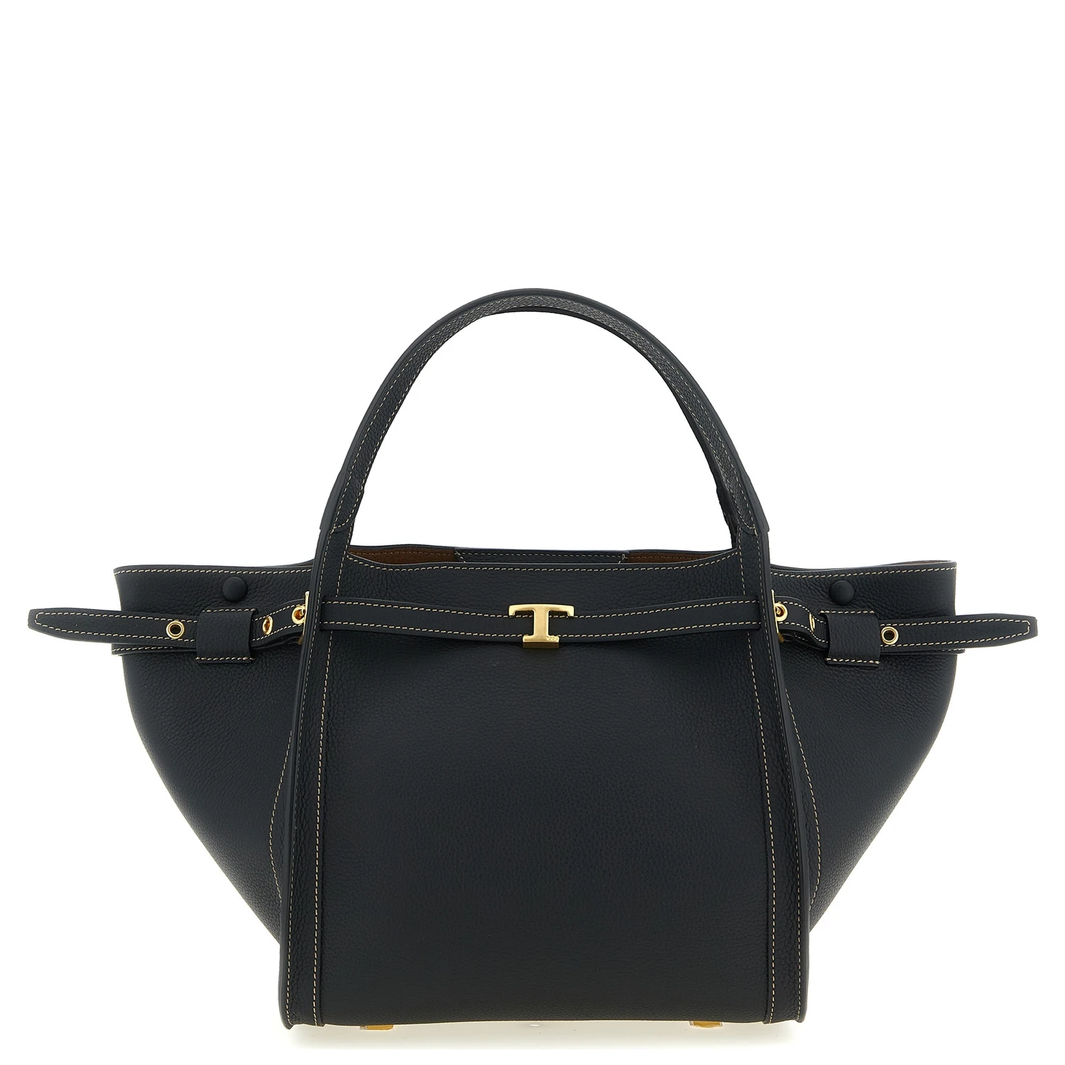 Black Calfskin Tote Bag