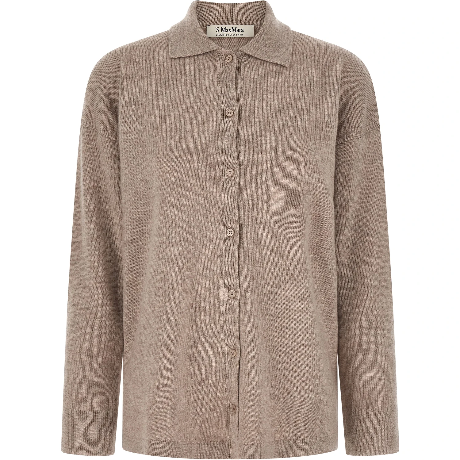 Beige Wool Cardigan
