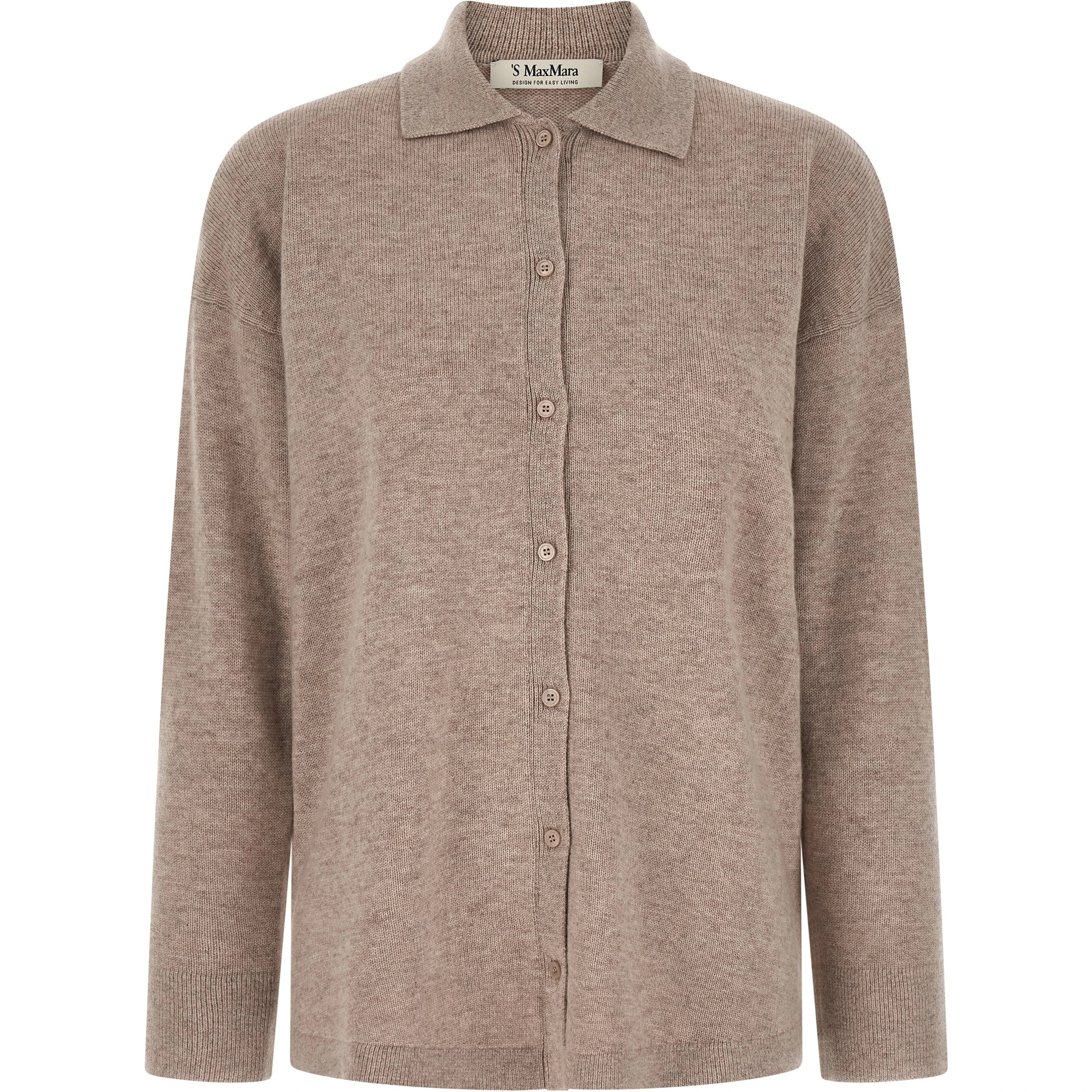 Beige Wool Cardigan