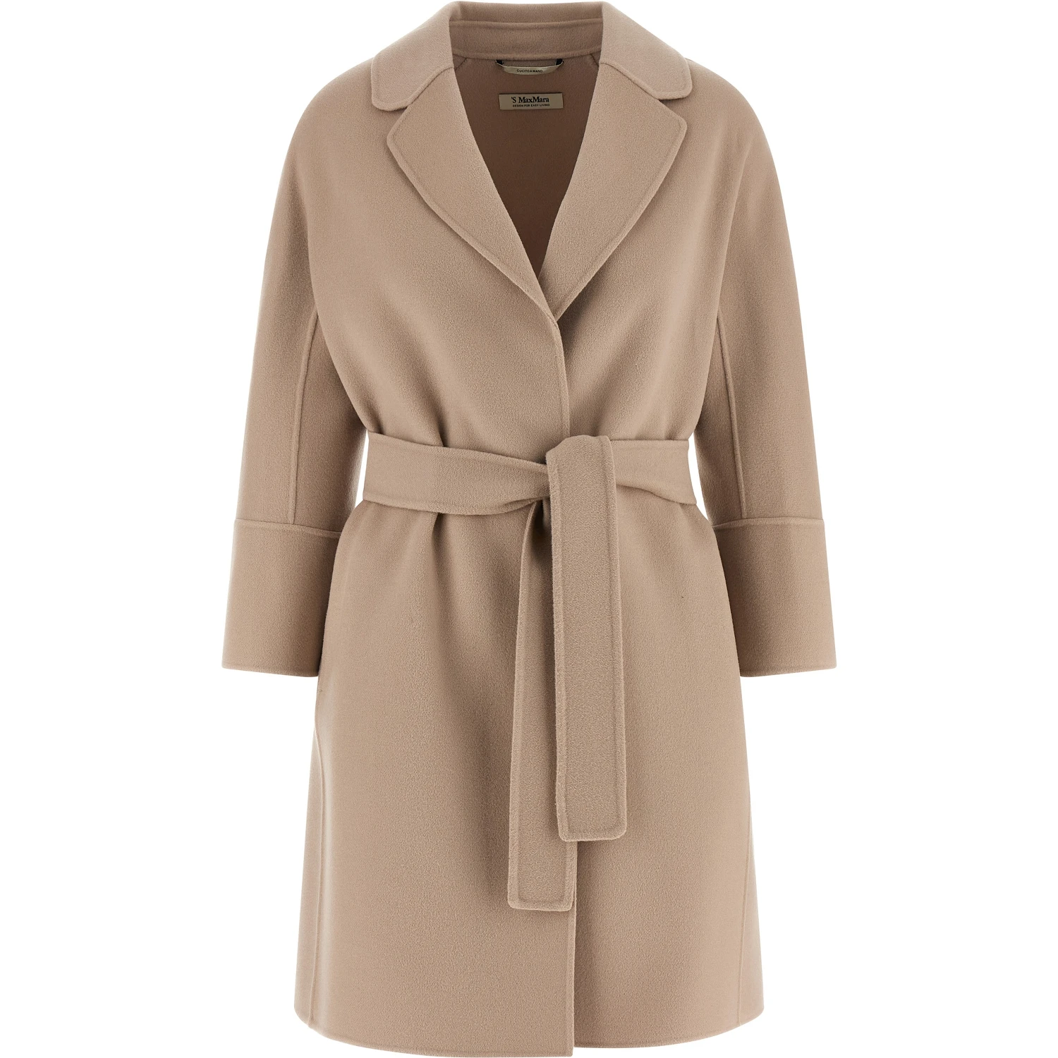 Beige Virgin Wool Coat