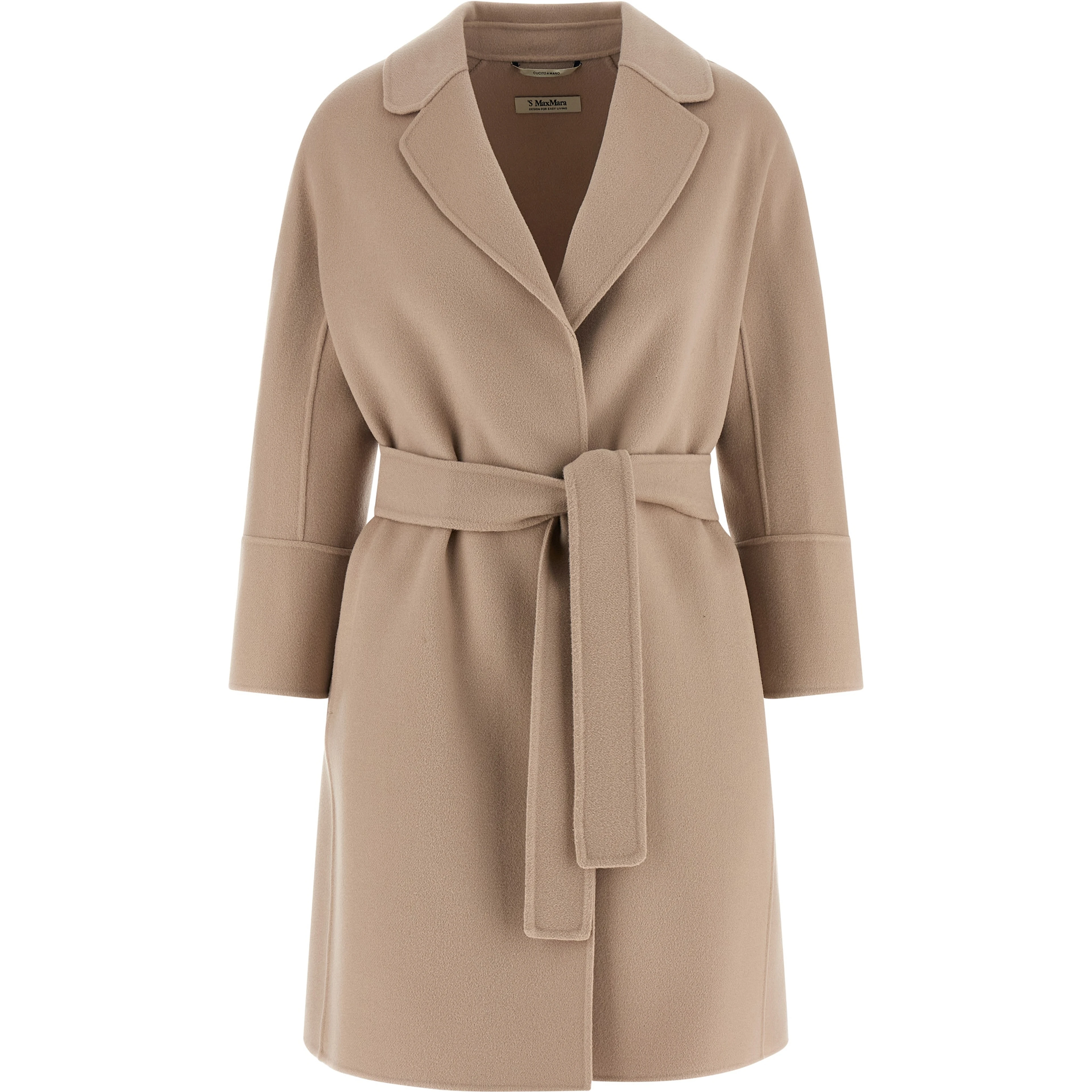 Beige Virgin Wool Coat