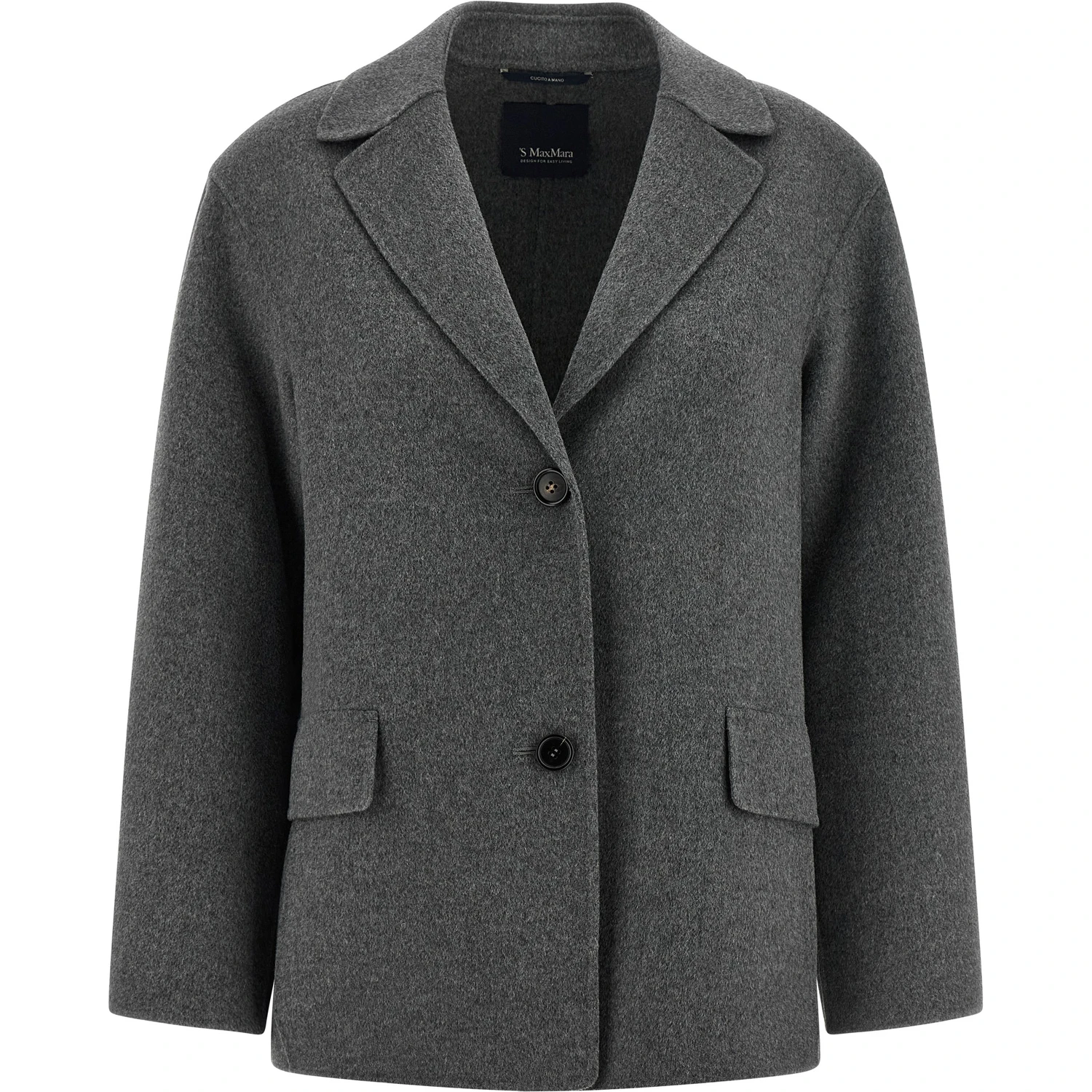 Gray Virgin Wool Blazer