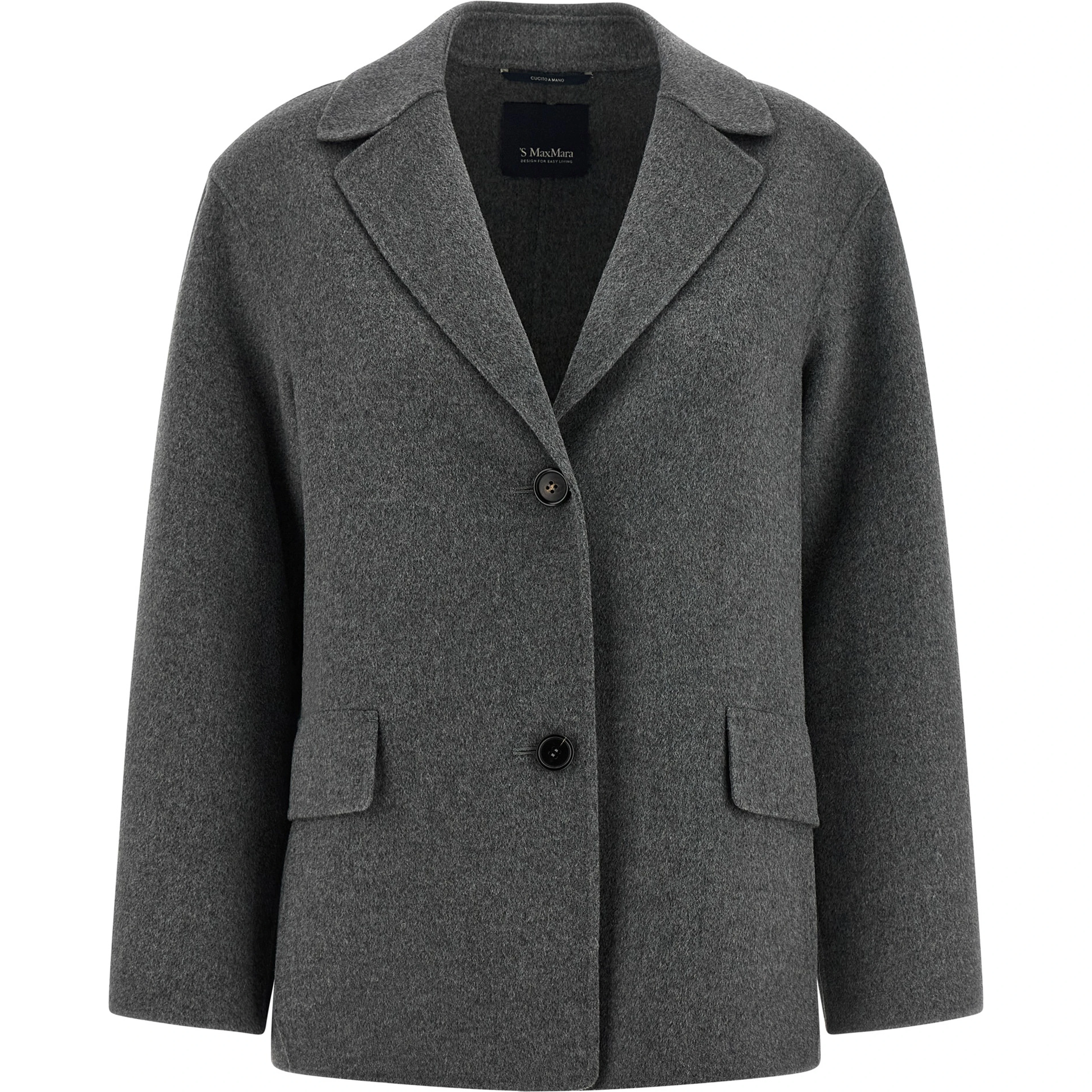 Gray Virgin Wool Blazer