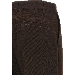 Brown Cotton Chino Pants