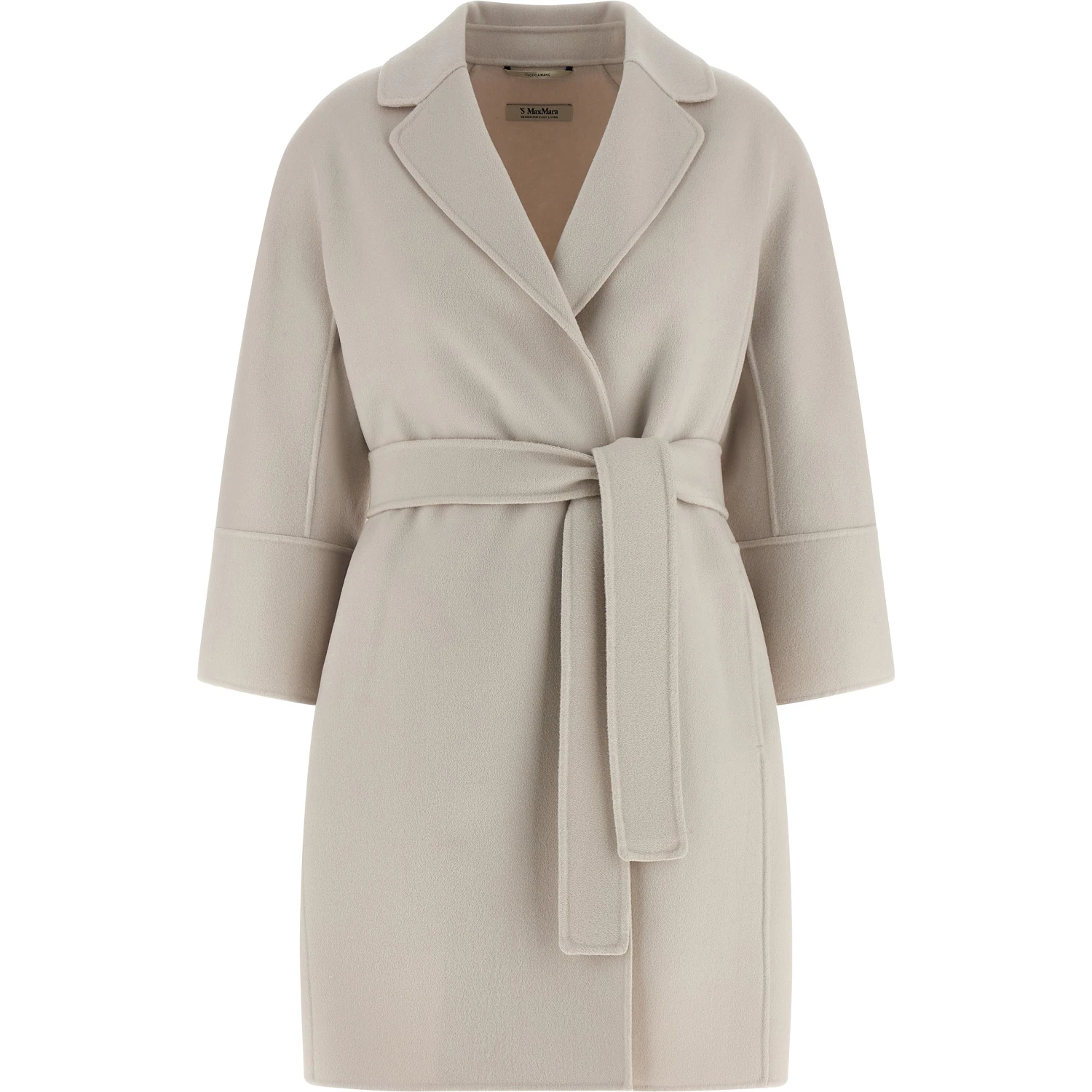 Beige Virgin Wool Coat