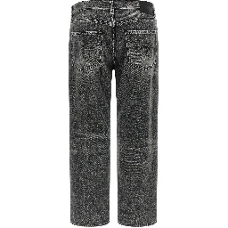 Gray Cotton Boyfriend Jeans