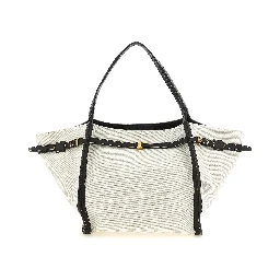 Multicolor Linen Tote Bag