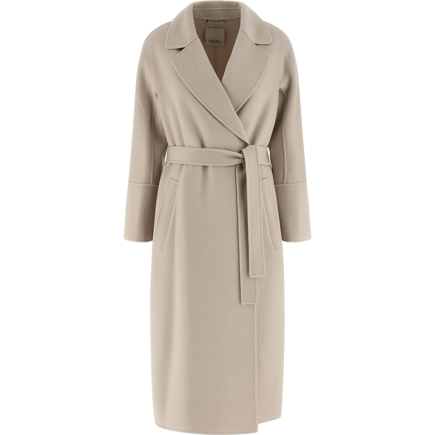 Beige Virgin Wool Coat