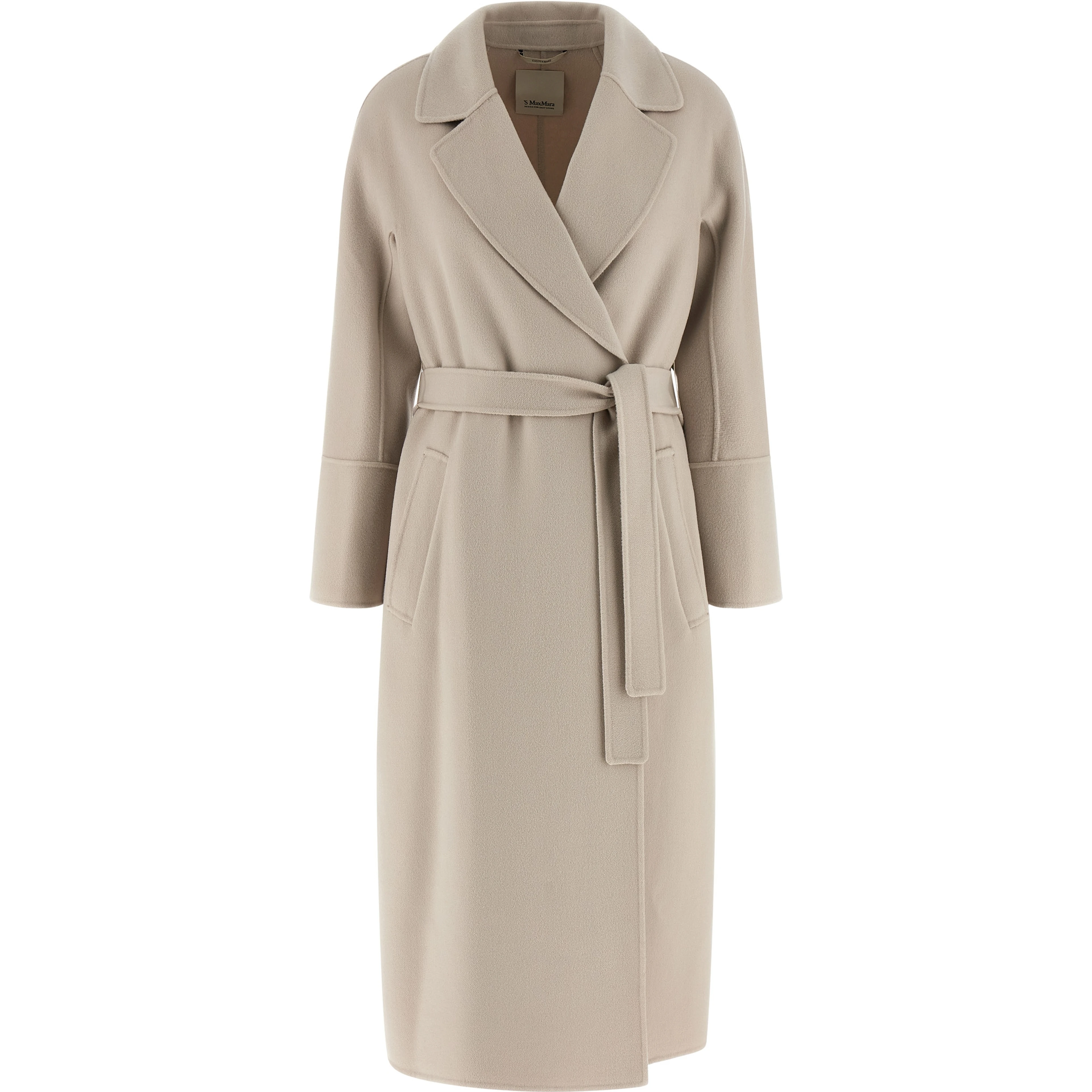 Beige Virgin Wool Coat