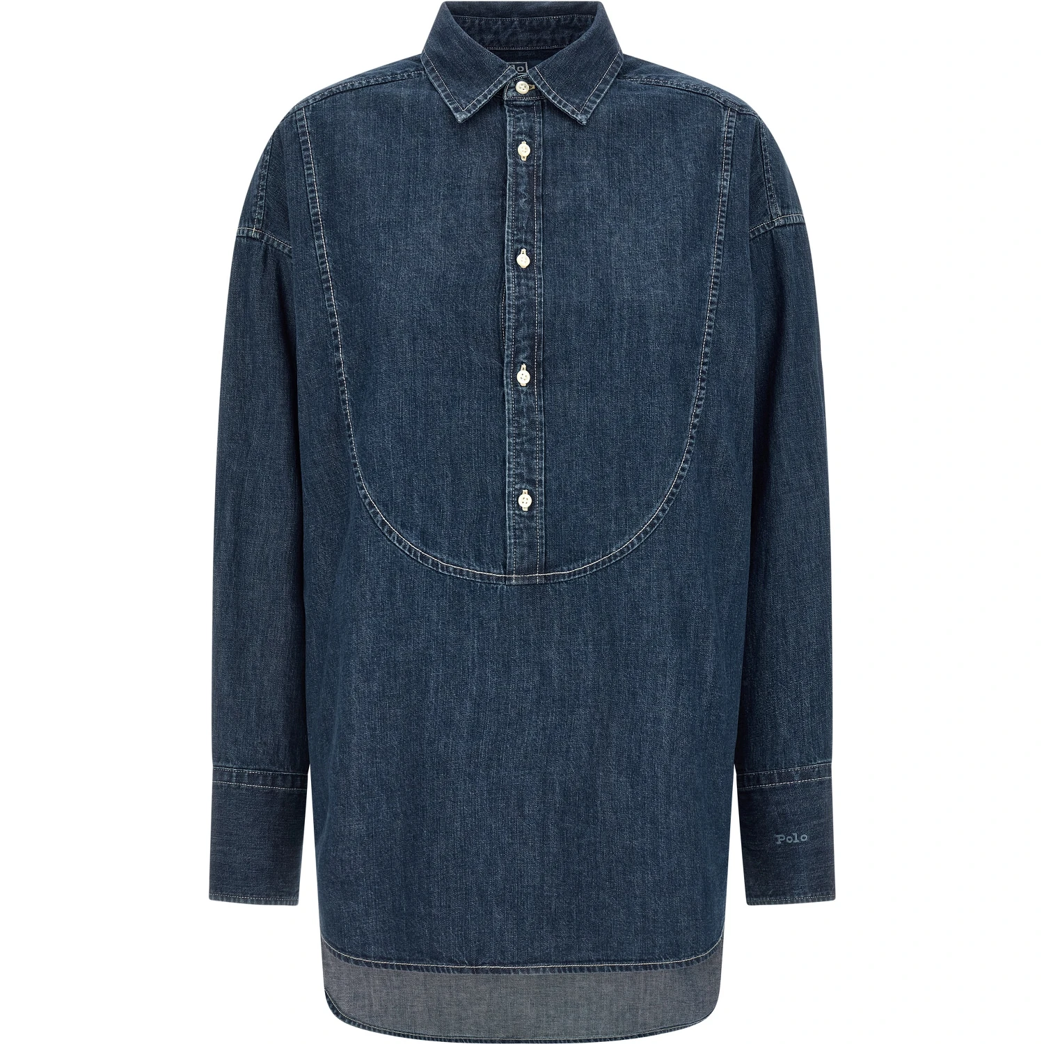 Blue Cotton Blouse